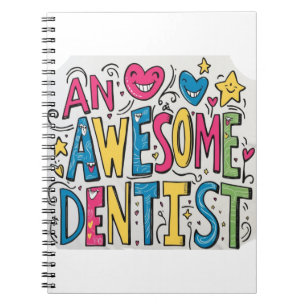 Dentist thank you gift notebook