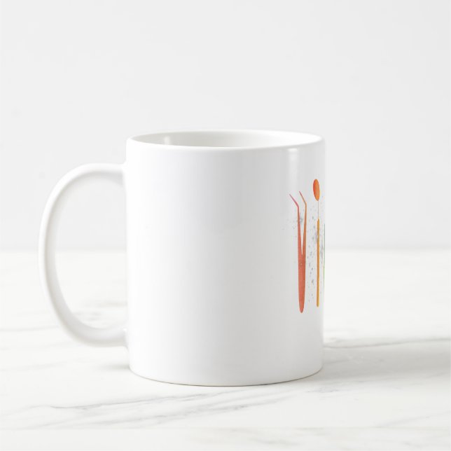Dentist Tools Medical Mouth Tooth Dental Technicia Coffee Mug (Left)