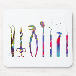 Dentist Tools Mouse Pad