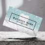 Dentist Tooth Blue Glitter Marble Dental Care Business Card
