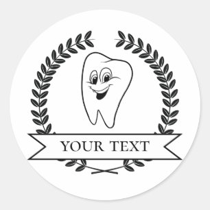 Dentist Tooth Certificate Sticker for Patients