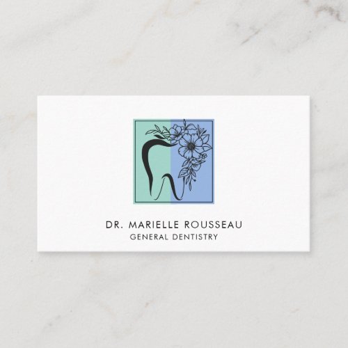 Dentist Tooth Logo Business  Appointment Business Card
