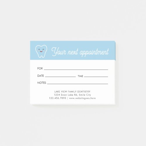 Dentist Tooth Logo Dental Hygienist Appointment Post_it Notes