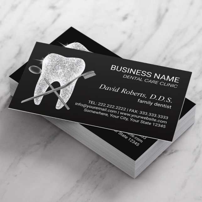 Dentist Tooth Logo Dental Office Appointment Card (Creator Uploaded)