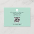 Dentist Tooth Logo Dentistry QR Code Social Media Business Card | Zazzle