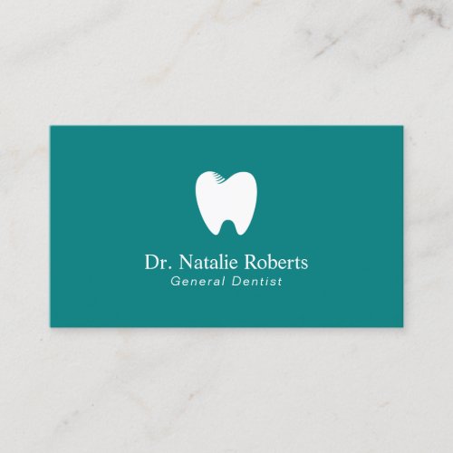 Dentist Tooth Logo Plain Teal Dental Appointment