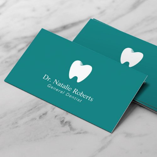 Dentist Tooth Logo Plain Teal Dental Appointment