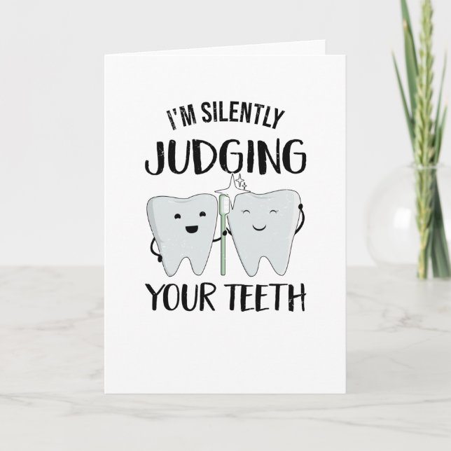 Dentist Tooth Profession Dental Technician Dental Card (Front)