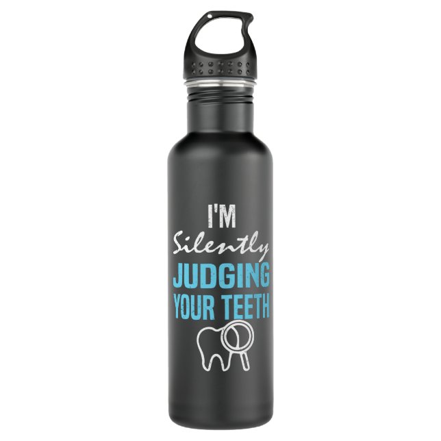 Dentist Tooth Profession Dental Technician Dental Stainless Steel Water Bottle (Front)