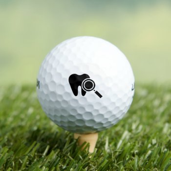 Dentist | Tooth Protection Golf Balls by wierka at Zazzle