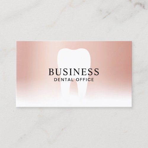 Dentist Tooth Rose Gold Pastel Dental Appointment