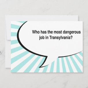 dentist transylvania joke invitation