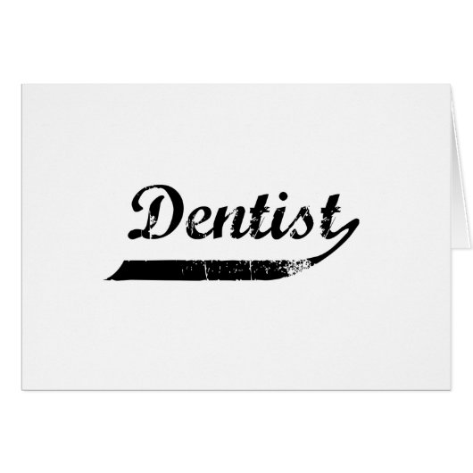 Dentist Typography Cards (Front Horizontal)