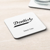 Dentist Typography Coaster (Left Side)
