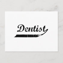 Dentist Typography Postcard