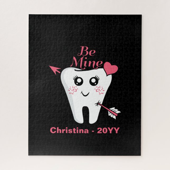 Dentist Valentine - Tooth Heart, Be Mine Jigsaw Puzzle (Vertical)