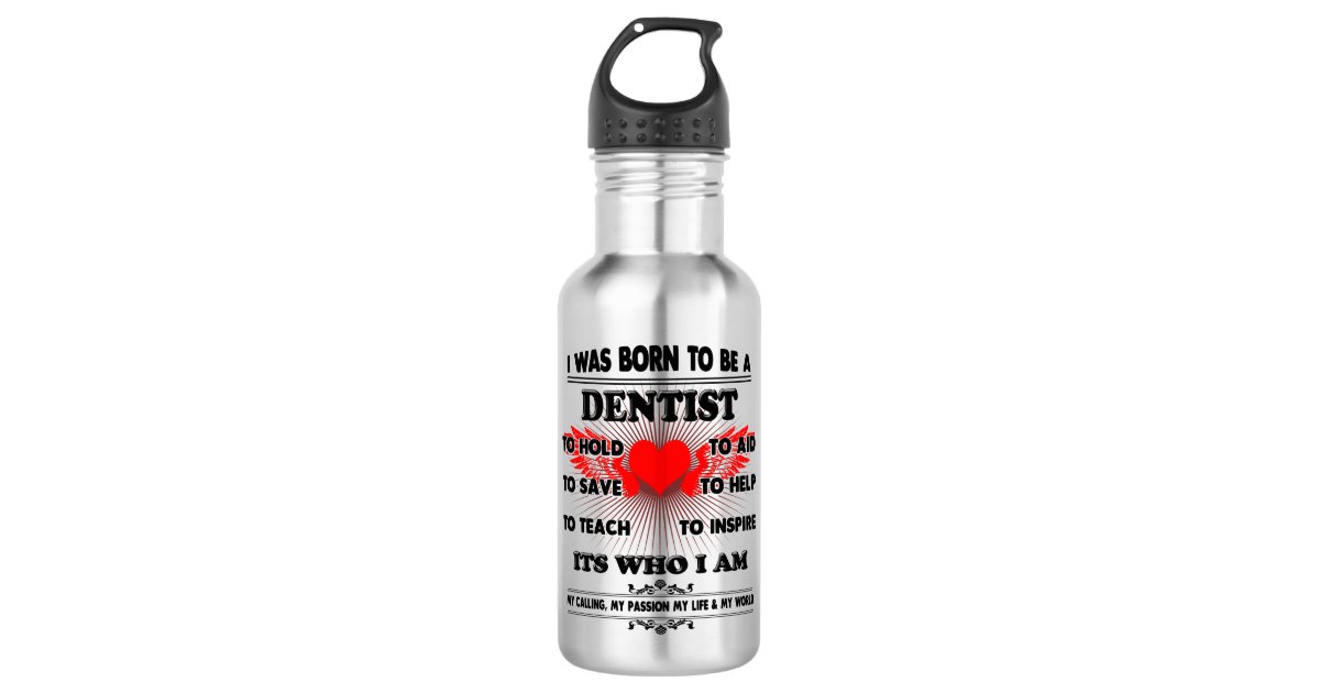 Dentist Water Bottle Funny Gift for Women Men | Zazzle.com