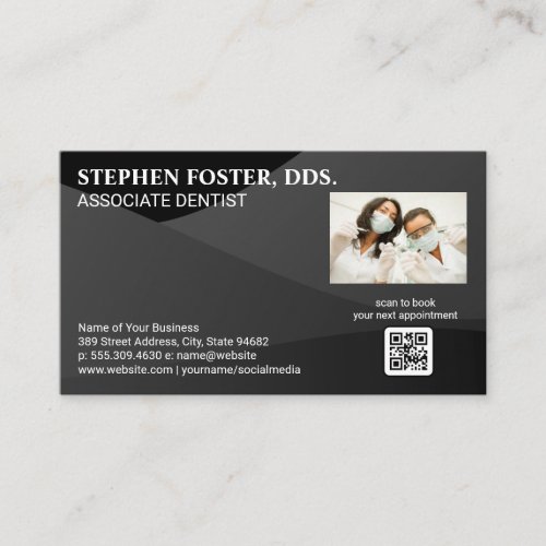 Dentist Workers  Dentistry  QR Code Business Card