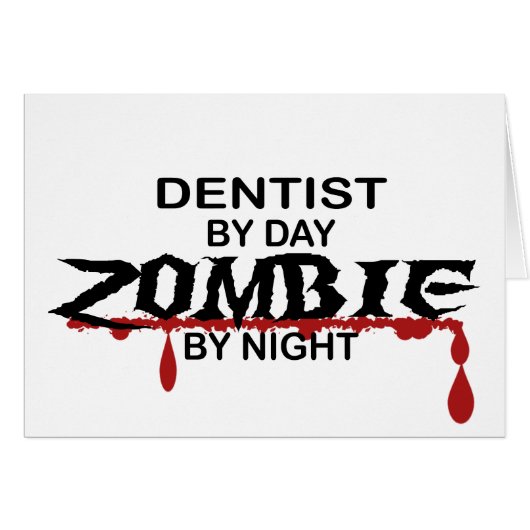 Dentist Zombie Cards (Front Horizontal)