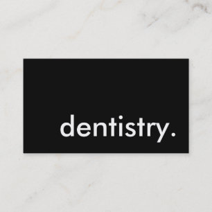 dentistry. business card