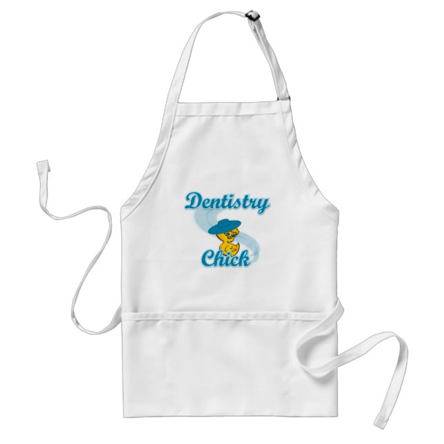 Dentistry Chick #3 Adult Apron (Front)