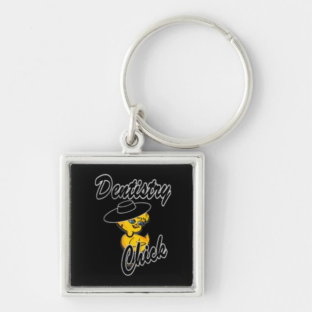 Dentistry Chick #4 Keychain (Front)