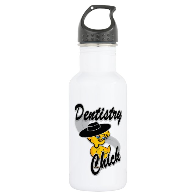 Dentistry Chick #4 Water Bottle (Front)