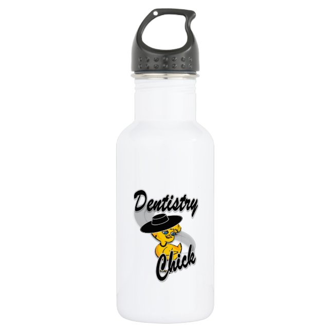 Dentistry Chick #4 Water Bottle (Front)
