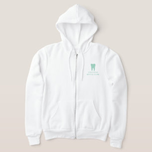 Dentistry hoodie with custom molar tooth logo