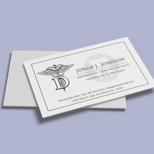 Dentistry  Minimal Tooth Symbol Business Card