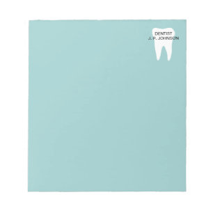 Dentistry notepad for dental office or clinic