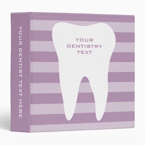 Dentistry office supplies binder for dentists