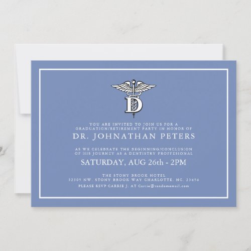 Dentistry Profession GraduationRetirement Invite