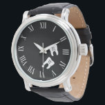 Dentistry Professional Custom Molar Initials Watch<br><div class="desc">A fun and creative watch featuring a set of molar teeth with yours or your gift recipient initials on it. a great gift for dentist,  orthodontist,  dentist assistant,  or anyone who works in the dental industry.</div>