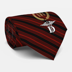 Dentistry Professional Symbol Red Neck Tie