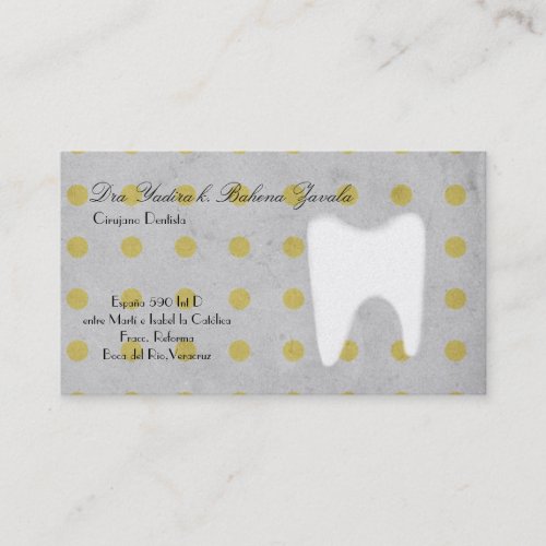 Dentistry surgery dentist tooth Business Card
