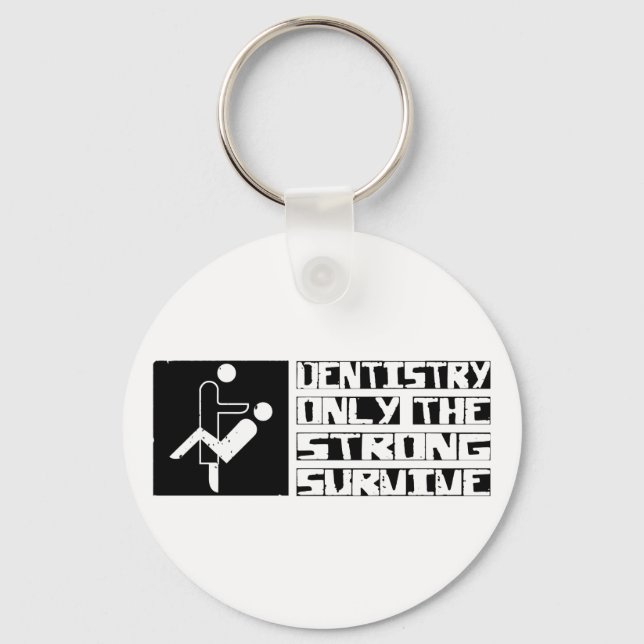 Dentistry Survive Keychain (Front)
