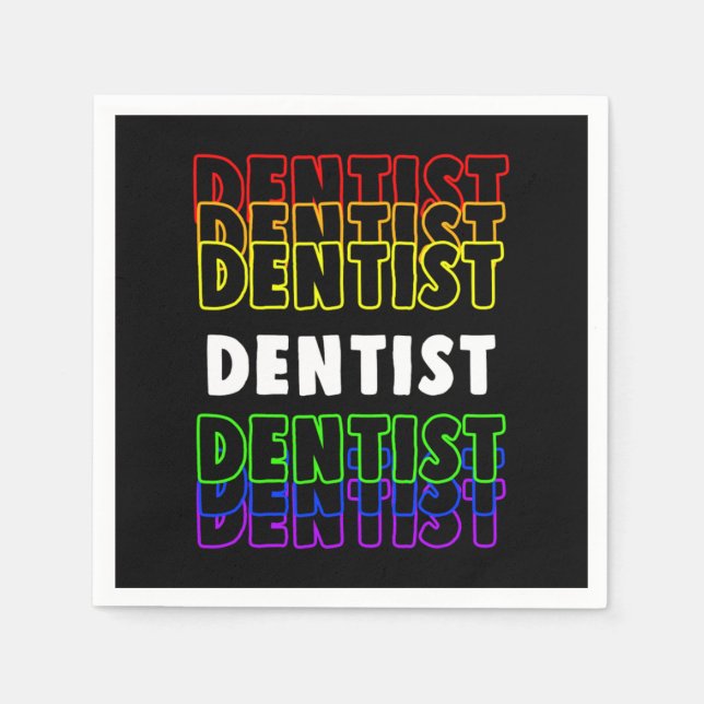 Dentistry Teeth Tooth Doctor Dentist Medicine Gift Napkins (Front)