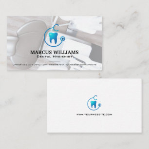 Dentistry Tooth and Stethoscope Business Card