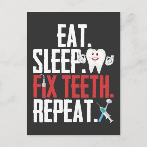 Dentistry Tooth Dentist Humor Dental Assistant Postcard