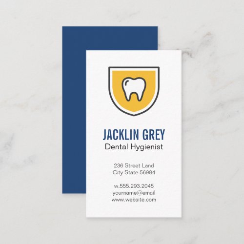 Dentistry Tooth Logo Business Card