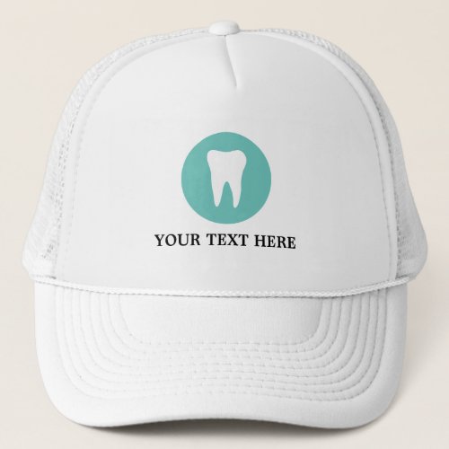 Dentistry tooth logo trucker hat dental practice