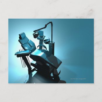 Dentist's Chair  Computer Artwork. Postcard by prophoto at Zazzle