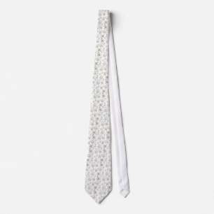 Dentists Dream White Tooth Tie