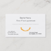 Dentists Modern Text Design Dental  Appointment (Back)