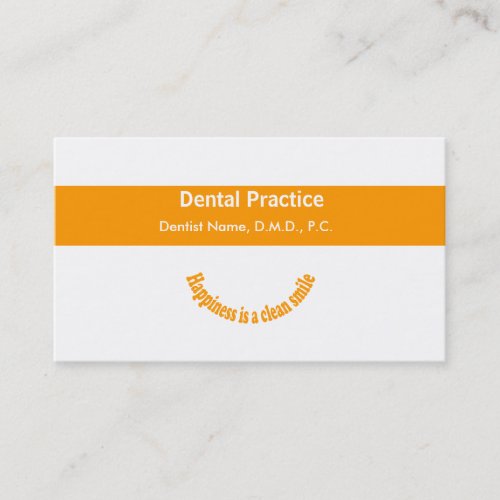 Dentists Modern Text Design Appointment Card Business Cards