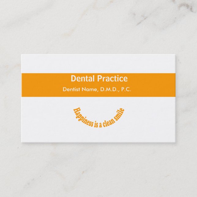 Dentists Modern Text Design Dental  Appointment (Front)