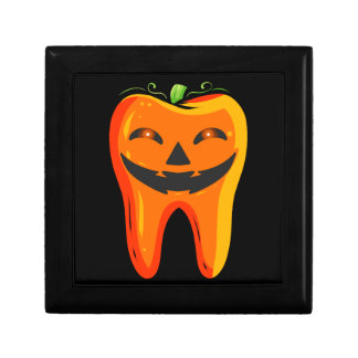 Dentists Tooth Pumpkin Halloween Gift Box