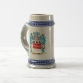 Denton Coat of Arms - Family Crest Beer Stein (Front Left)