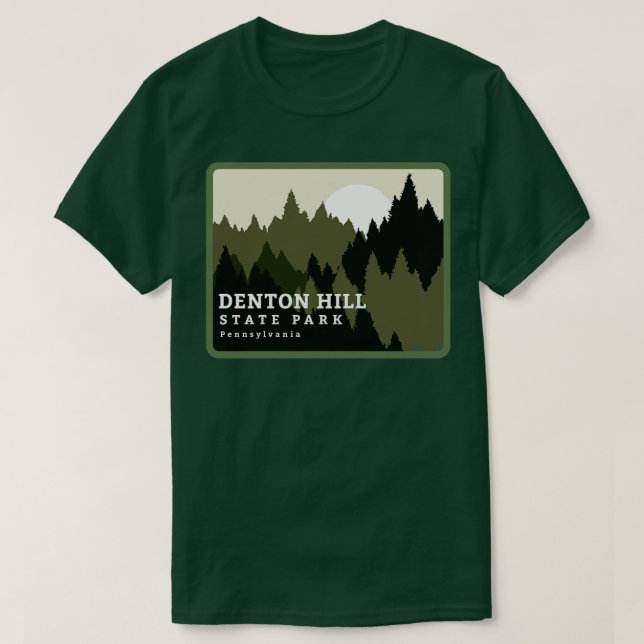 Denton Hill State Park Pennsylvania Forest Sunrise T-Shirt (Design Front)
